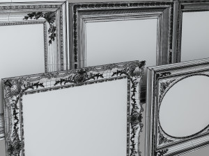Grand Picture Frame Set 3D Model