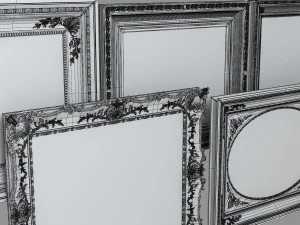Grand Picture Frame Set 3D Model