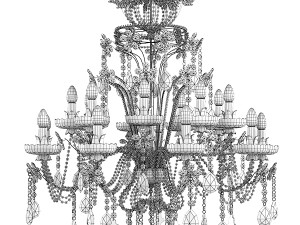 Classic Crystal Swarowski chandelier mechini faustig 3D 模型