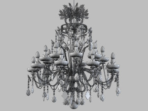 Classic Crystal Swarowski chandelier mechini faustig 3D 模型