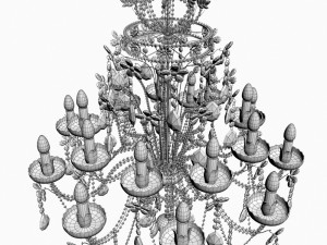 Classic Crystal Swarowski chandelier mechini faustig 3D 模型
