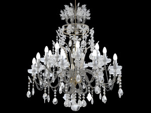 Classic Crystal Swarowski chandelier mechini faustig 3D 模型