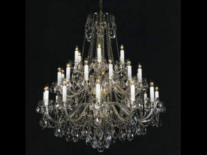 Chandelier classic crystal swarowski faustig luxury Modelo 3D