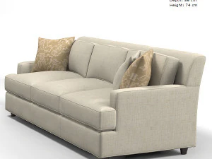 Baker Jaques Garcia 3766-97 modern &ccedil;ağdaş kanepe 3D Model