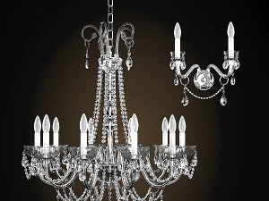 Italamp collezione 262 263 lampu gantung klasik dan lampu dinding Model 3D