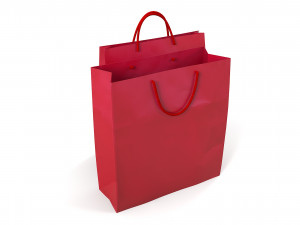 Paper Carry Retail Gift Bags 3D Модель
