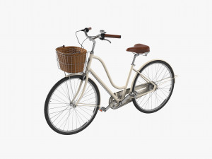 Womens Bike With Basket 3D 模型