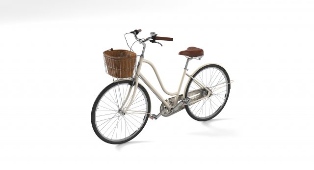 Womens Bike With Basket 3D Model in Bicycle 3DExport