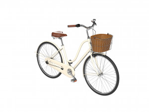 Womens Bike With Basket 3D 模型