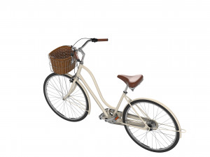 Womens Bike With Basket 3D 模型