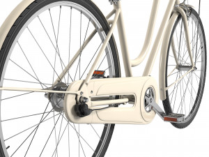 Womens Bike With Basket 3D 模型