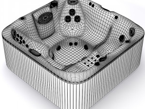 Jacuzzi J-375 Outdoor Spa 3D मॉडल