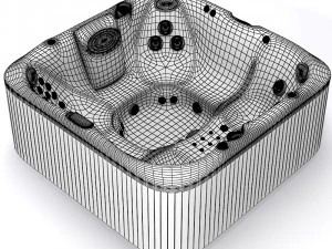 Jacuzzi J-375 Spa al aire libre Modelo 3D