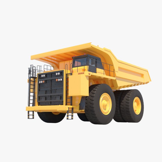 Mining Truck Model 3D .c4d .max .obj .3ds .fbx .stl .blend 