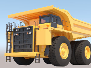 Mining Truck Model 3D