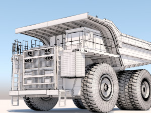 Mining Truck Model 3D