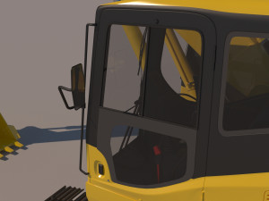 Two cabin Excavator 3D Модель