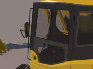 Two cabin Excavator 3D Model
