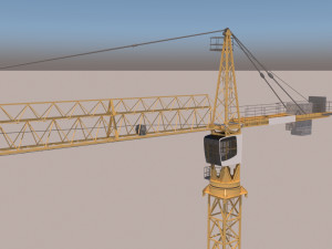 Tower Crane 3D मॉडल