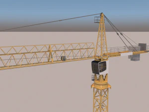 Tower Crane 3D Model