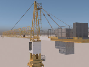Tower Crane 3D मॉडल
