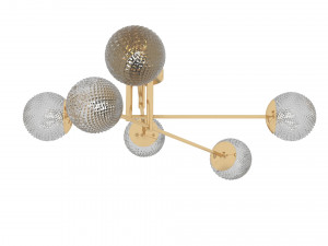 Glass Ball Chandelier 3D Model