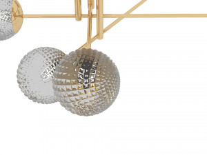 Glass Ball Chandelier 3D Model