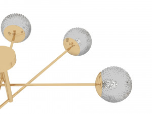 Glass Ball Chandelier 3D Model
