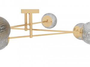 Glass Ball Chandelier 3D Model
