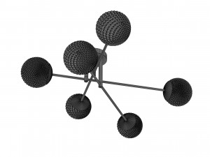 Glass Ball Chandelier 3D Model
