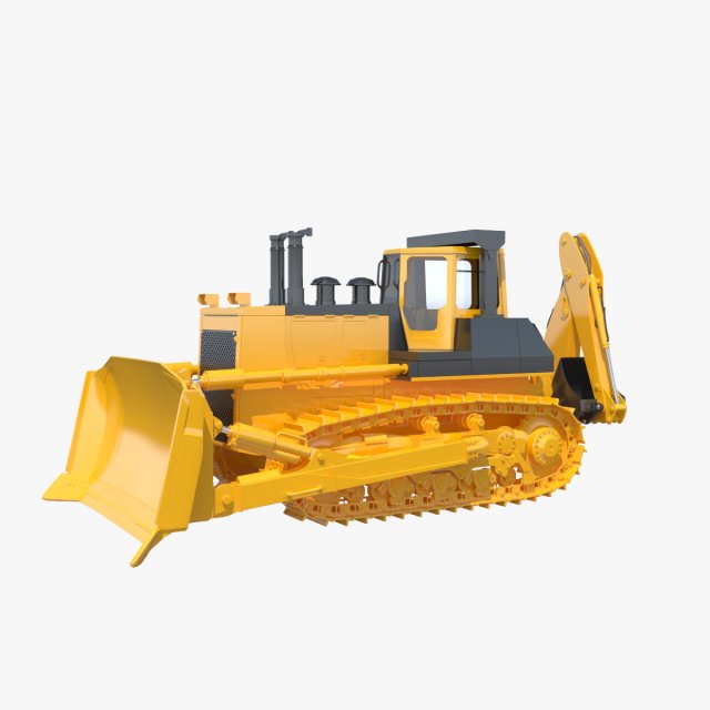 Multi Purpose Bulldozer ChTZ 10M 3D मॉडल .c4d .max .obj .3ds .fbx .stl .blend 