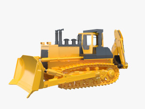 Multi Purpose Bulldozer ChTZ 10M 3D Model