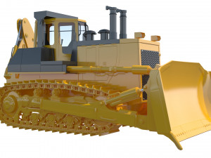 Multi Purpose Bulldozer ChTZ 10M 3D मॉडल