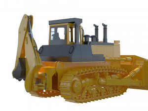 Multi Purpose Bulldozer ChTZ 10M 3D मॉडल