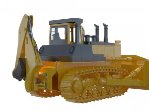 Multi Purpose Bulldozer ChTZ 10M 3D Model