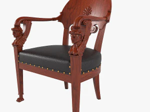 Heinrich Daniel Gambs 设计的甘布斯椅 3D 模型