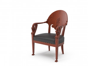 Gambs Chair by Heinrich Daniel Gambs 3D Model
