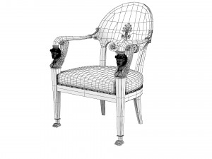 Gambs Chair by Heinrich Daniel Gambs 3D Model