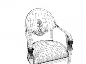 Gambs Chair by Heinrich Daniel Gambs 3D Model