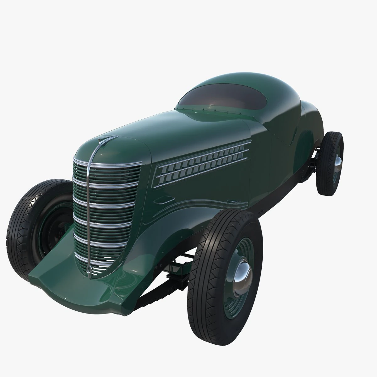 Gaz Gl1 Sport car 3D Model .c4d .max .obj .3ds .fbx .stl .blend 