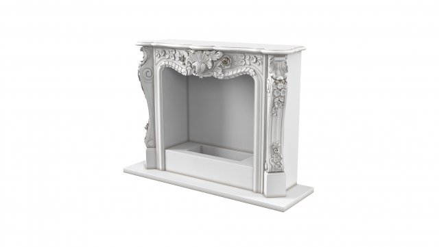 Classic Fireplace Modelo 3D .c4d .max .obj .3ds .fbx .stl .blend 