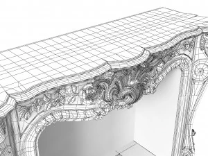 Classic Fireplace 3D Model