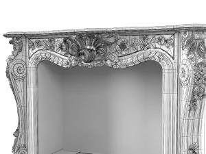 Classic Fireplace 3D Model