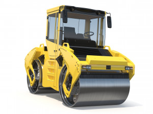Asphalt Roller 3D Model