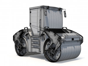 Asphalt Roller 3D Model