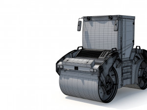 Asphalt Roller 3D Model