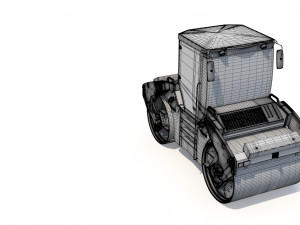 Asphalt Roller 3D Model
