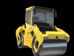 Asphalt Roller 3D Model