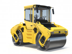 Asphalt Roller 3D Model