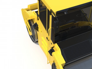 Asphalt Roller 3D Model